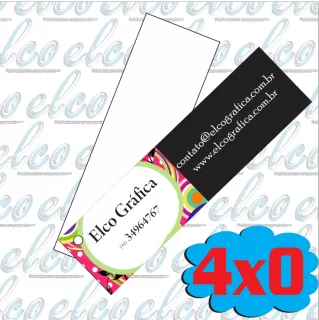 Tag etiqueta de roupa - 9x2,5 cm - 4x0 - 300g - 1000 unid.