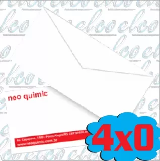 Envelope carta - 23x11,5 cm - 4x0 - 500 unid.