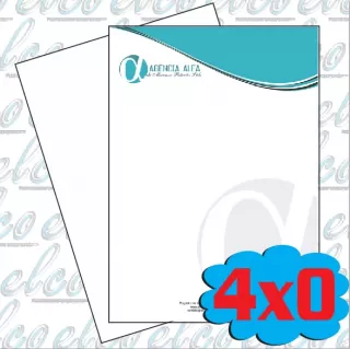 Papel Timbrado- 21x15 cm - 4x0 - 1000 unid.